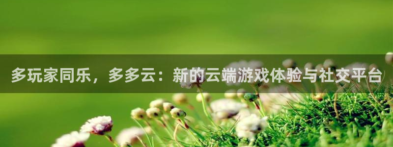 欧博娱乐app下载地址：多玩家同乐，多多云：新的云端游戏体验