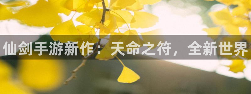 欧博娱乐平台注册：仙剑手游新作：天命之符，全新世界