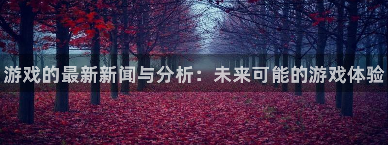 欧博娱乐测速登陆：游戏的最新新闻与分析：未来可能的游戏体验